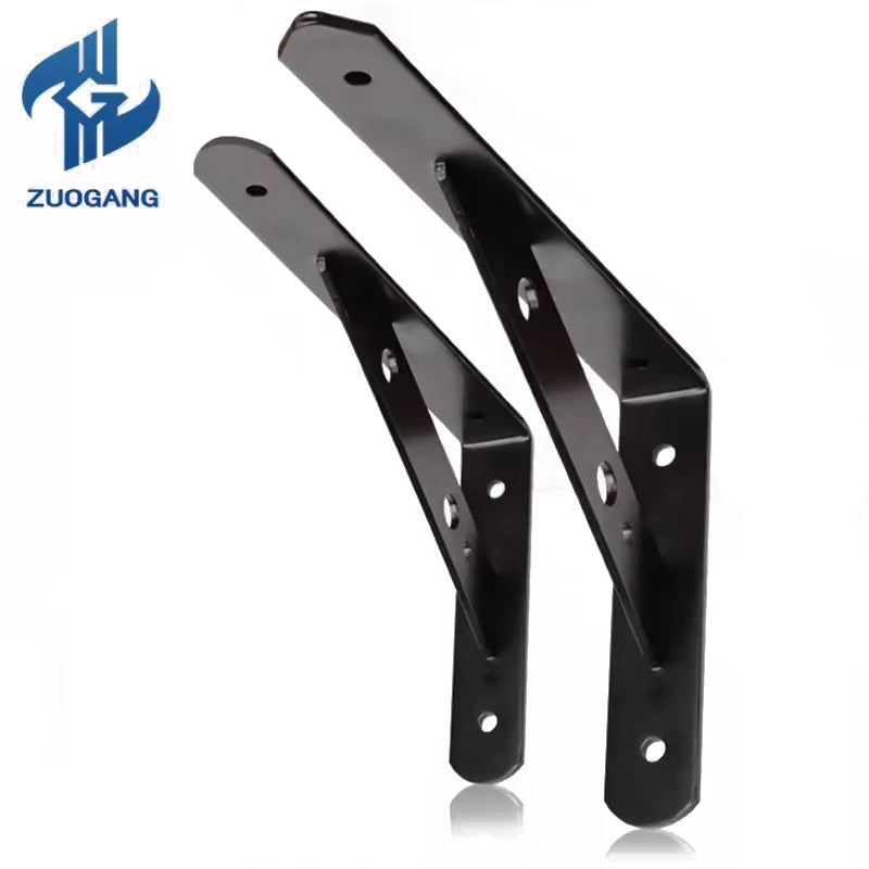 Zuogang Triangle Bracket Wall Shelf Brackets Metal Shelf L Shape Thickened Corner Brace Shelf Right Angle Bracket