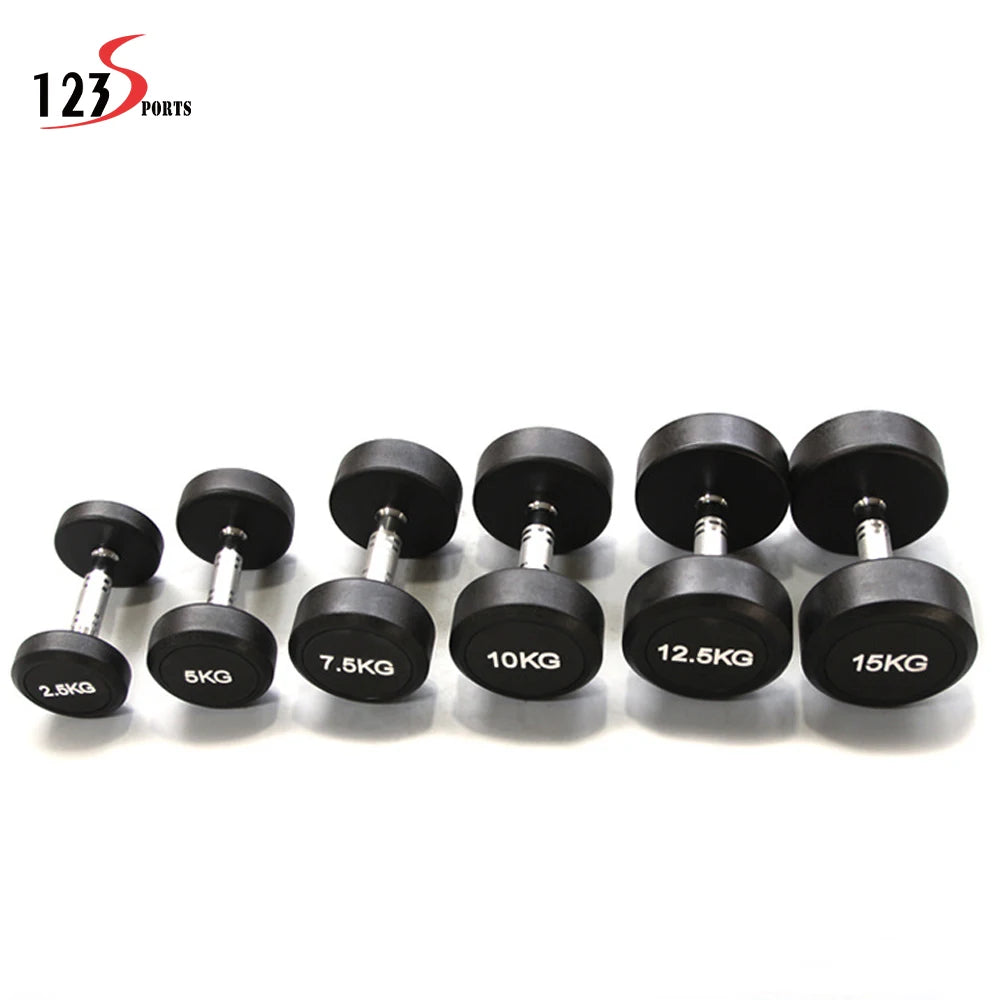 123Sports Home Exercise Durable Strength Training Different Weights Round Dumbbells