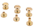 10*4 8*4 Solid Brass Flat Head Male Female Leather Chicago Screws Rivet for Belts