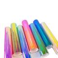 Heat Press With Vinyl Cutter Rainbow Holographic Material Vinyl Cutting Stickers Cutting for Plotter Vinyl
