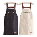 Apron Custom Logo Women Men Milk Tea Shop Kitchen Oil-proof Fashionable Work Clothes Kitchen Apron