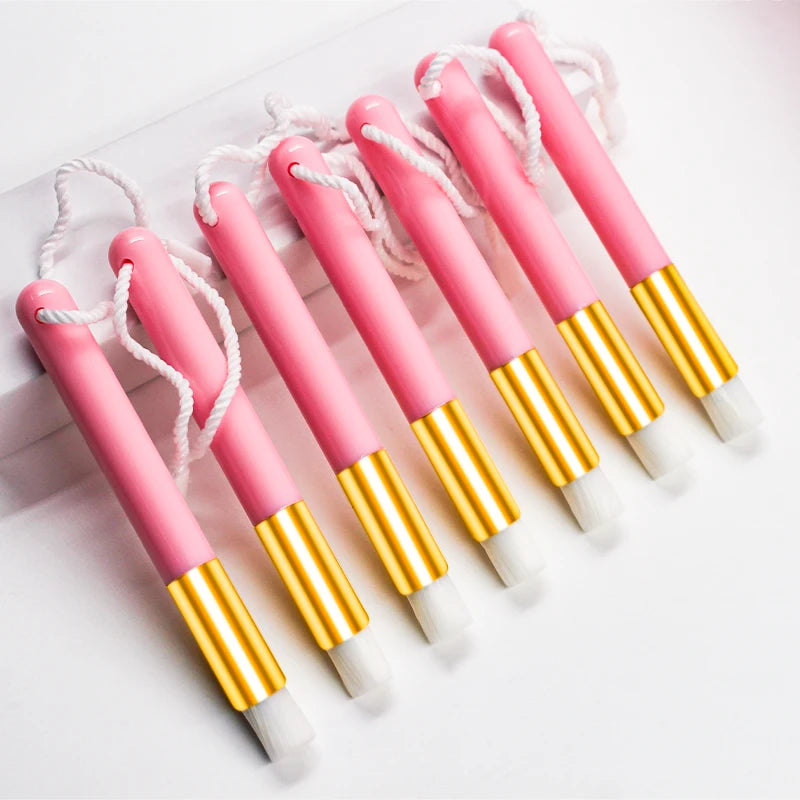 Pink White Black Lash Shampoo Brush Custom Logo Eyelash Shampoo Foam Cleanser Brush
