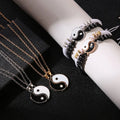 Direct Factory Hot Tai Chi Yin Yang Couple Friendship Bracelet Handmade Diamond Girlfriend Boyfriend Lover Braided Bracelet