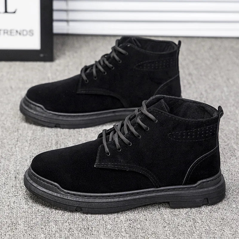 Autumn New High Top British Casual Boots Fashion Versatile Boots Light and Comfortable Men's Boots