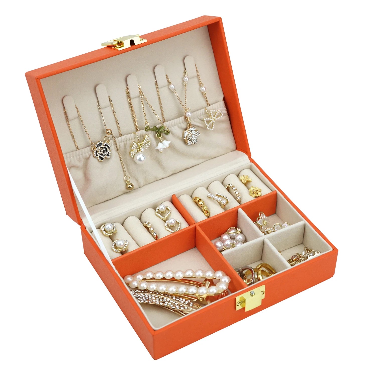 Stock Jewelry Organiser Factory Directly Sale Deliver High End Jewellery Jewelry Box Organizer Custom logo