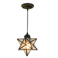 Night Light Lights Stair Chandelier Starlight Simple Lamps Stars Led Chandeliers Modern Lighting Pendent Glass Star Lamp