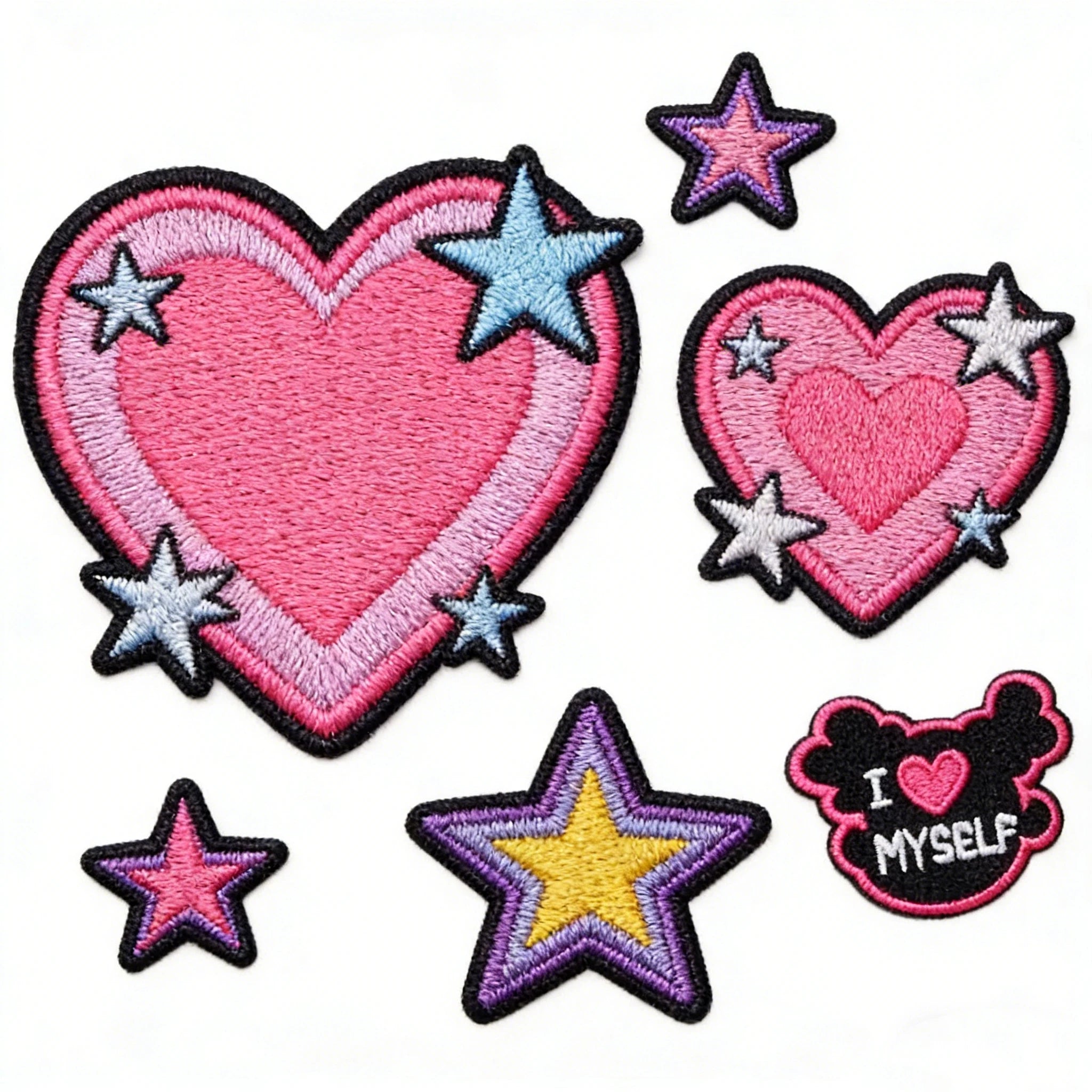 No Minimum Embroidery Patch Custom Heat Transfer Designer Iron on Woven Custom Patches for Garment