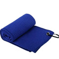 Ready to Ship 30*30cm Small Size Microfibre Waffle Blue Golf Tour Towel