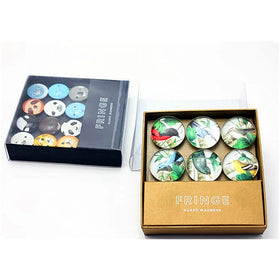 Factory Directly Souvenir Magnetic Sticker Custom Printing Glass Dome 3D Christmas Animal Bubble Magnet Strong Magnetic Durable