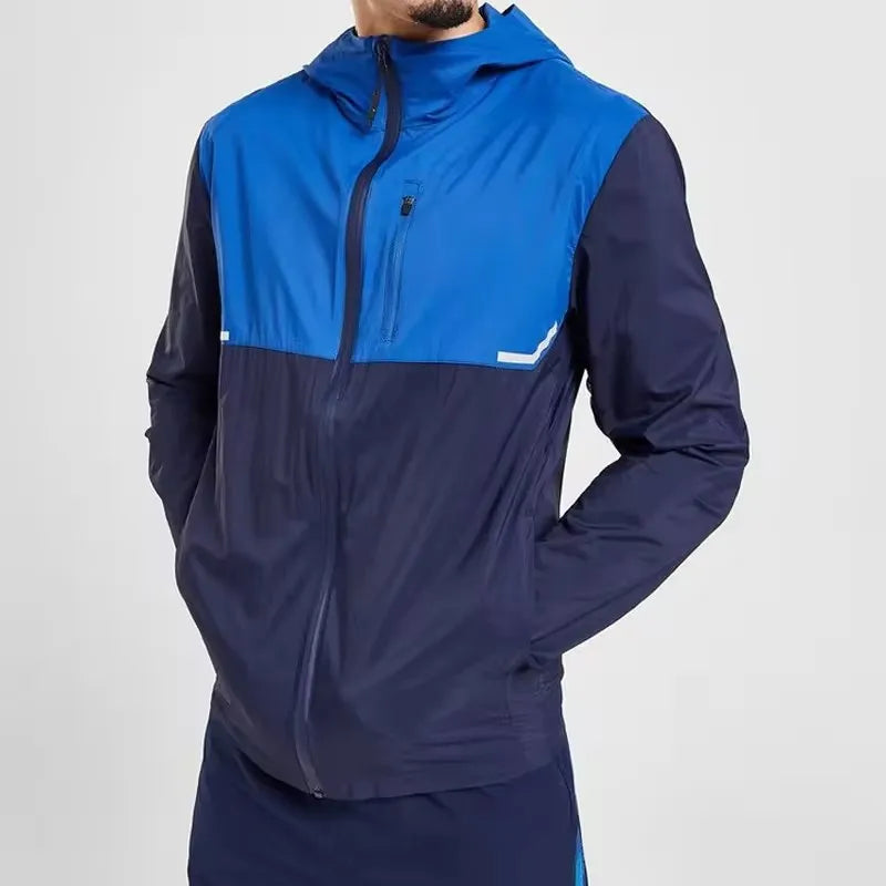Custom Wholesale Autumn Breathable Printed Plus Size Windproof Four-Way Stretch Sports Running Polyester Softshell Lightweight