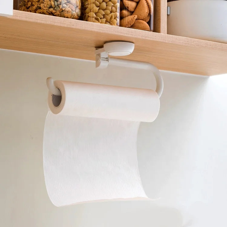 Patented Wall Mount Adjustable Towel Rack Hand Towel Paper Holder Suction Cup Towel Bar for Bathroom Kitchen