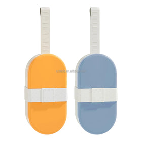 Portable 2-in-1 Dog & Cat Water Dispenser Blue & Yellow Pet Bowls & Feeders for Travel Accessory