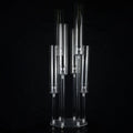 Zhuoyun Crystal 4 5 8 9 Arms Glass Tube Candle Holder Christmas Wedding Party Home Decoration Transparent Candelabra