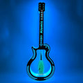 Goldshine Acrylic LED Guitar Bottle Presenter champagne Vodka Bottle Holder Glorifier VIP Display for Nightclub Lounge
