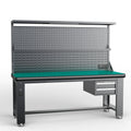 Optimal Products Anti-Static Industrial Workbench Cold Rolled Steel Plate OEM Customizable Garage Storage Table 3-Year Warranty