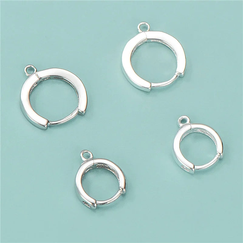 Wholesale Bulk Price10mm 12mm Real 925 Sterling Silver Drop Earring Hook for Baroque Pearl Jewelry Making