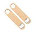 Custom logo Blank Wood Opener Promotion Wooden Handle Flat Bottle Opener