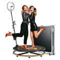 MWE USA Warehouse 68Cm 360 Spin Photo Booth Platform 360 Photobooth for 1-2 People With Chacktok App Software Remote Control