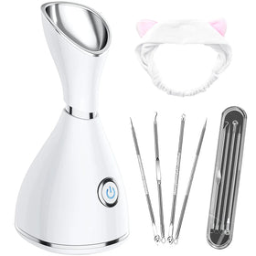 Professional Ionic Facial Steamer New White Pink Black-Private Label Humidifier Whitening Feature Face Nano Mister Mist Sprayer