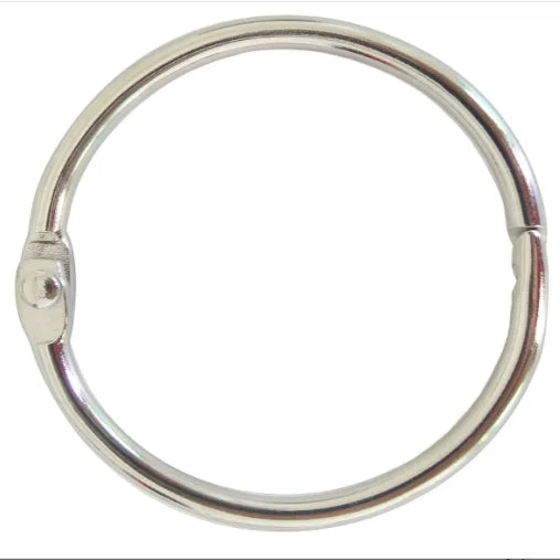 Trendy Luxury & Classic Bag Accessories Plated Steel Loose Leaf Binder Rings Keychain Key Rings for School Home Metal Book Rings