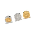5pcs/bag Stainless Steel Eyelet Beads Embossed Round Cake Beads Diy Jewelry Parts and Accessories Connector Jewelry Accessories
