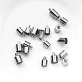Wholesale Stainless Steel Tassel Pendant Weight Cap Multi-Specification Leather Rope Accessories Jewelry Findings Components