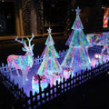 Adjustable LED Artificial Big Outdoor Christmas Tree with Festive Elk Gifts PE Material Custom Color Christmas Decorations