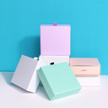 White Paper Box for Packaging Earring Jewelry Box Gift Cardboard Boxes Diy Jewelry Display Storage Packing
