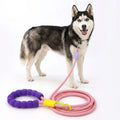 Multifunctional Hands-Free Dog Leash - Adjustable Waist & Shoulder Running Belt with High-Density Nylon for Medium Large Dogs