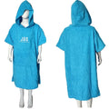 Custom Cotton Terry Hooded Surf Beach Towel Poncho  Quick-Dry Wearable Bath Towel