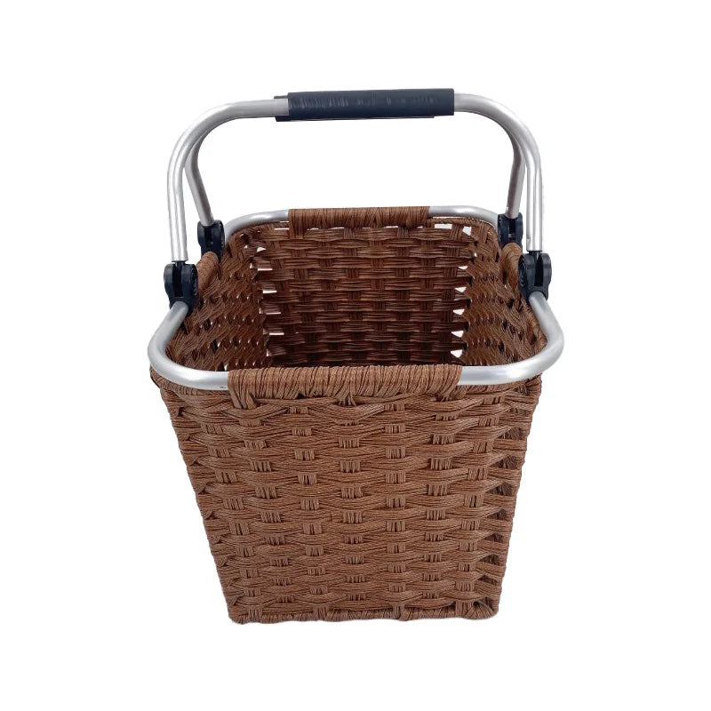 Wholesale Portable Picnic and Grocery Basket Non-rattan Carry-on Storage Baskets Plastic Picnic Basket