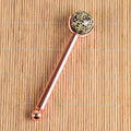 HZ 100% Natural pink Jade Facial Roller Single Head Rose Quartz Roller Skin Care Serum