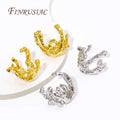Wholesale 18K Gold Plated Brass Flower Caps Large DIY Beading Jewelry Findings for DIY Accessories