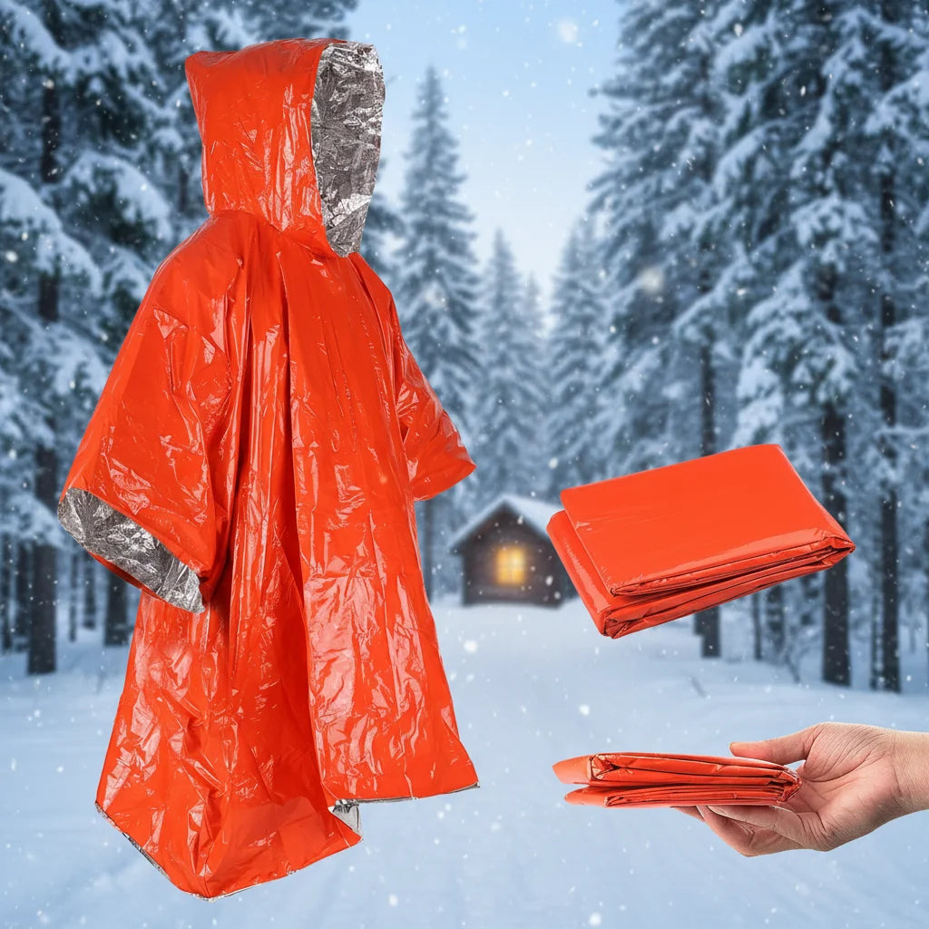 Emergency Disposable Plastic for Cold Insulation Lightweight Windproof Survival Tool Camping Equipment Tent Rain Cover