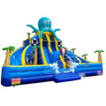 Ocean World Theme Octopus Slide Inflatable Bounce House Combination Inflatable Castle Product