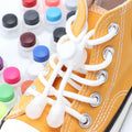 Custom 3mm Round Polyester Lace Elastic No Tie Shoe Laces with Locks Kids Rubber Shoelaces