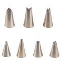 7 Pcs/Set Leaf Tip for Cake Decorating Stainless Steel Cake Nozzles Set