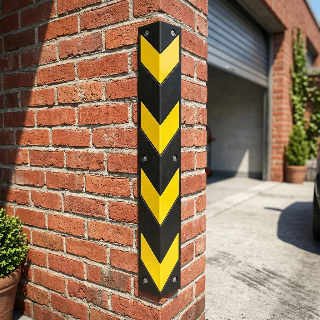 Roadsafe 15mm Thickness Rubber Yellow Wall Reflective Warning Protector Rubber Corner Guard Free Sample