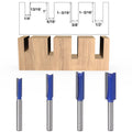 Double Flute Straight Router Bit Alloy Wood Edge Milling Cutter 6mm Shank