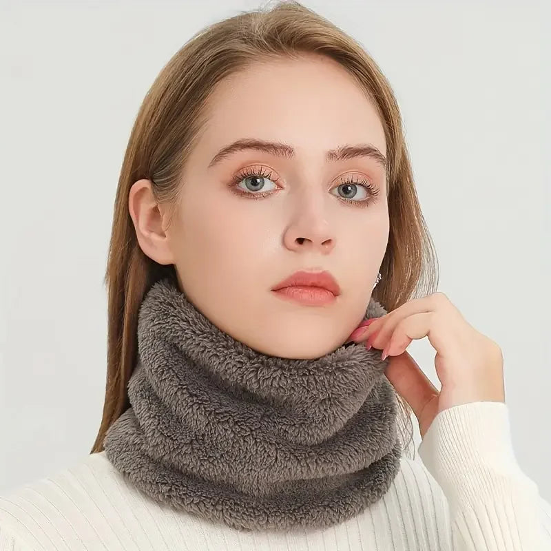 Wholesale Mix Thermal Sherpa Neck Gaiter Soft Warm Berber Fleece Unisex Cold Proof Winter Skiing Cycling Scarf Cozy Neckerchief