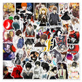 50Pcs Death Note Classic Japanese Anime Decorative Sticker for Laptop Wall Car Decal Waterproof Cartoon Sticker