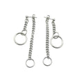 Wholesale Fashion Simple Men Women Asymmetric Earrings Titanium Steel Kpop Stud Hoop Earrings