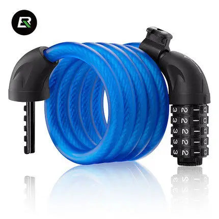 ROCKBROS High Security Stainless Steel Cable Combination Lock for Mountain Bike Bicycle Lock
