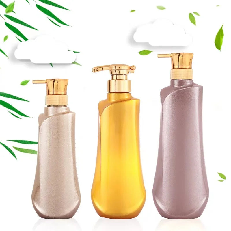 Stock 300ml 500ml 750ml Luxury Pet Plastic Shampoo and Conditioner Body Wash Container Skin Care Packaging Plastic Bottle