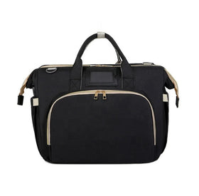 New Style Portable Foldable Baby Diaper Bag Casual Multifunctional Mommy Travel Bag with Baby Bed Large Capacity Diaper Tote Bag