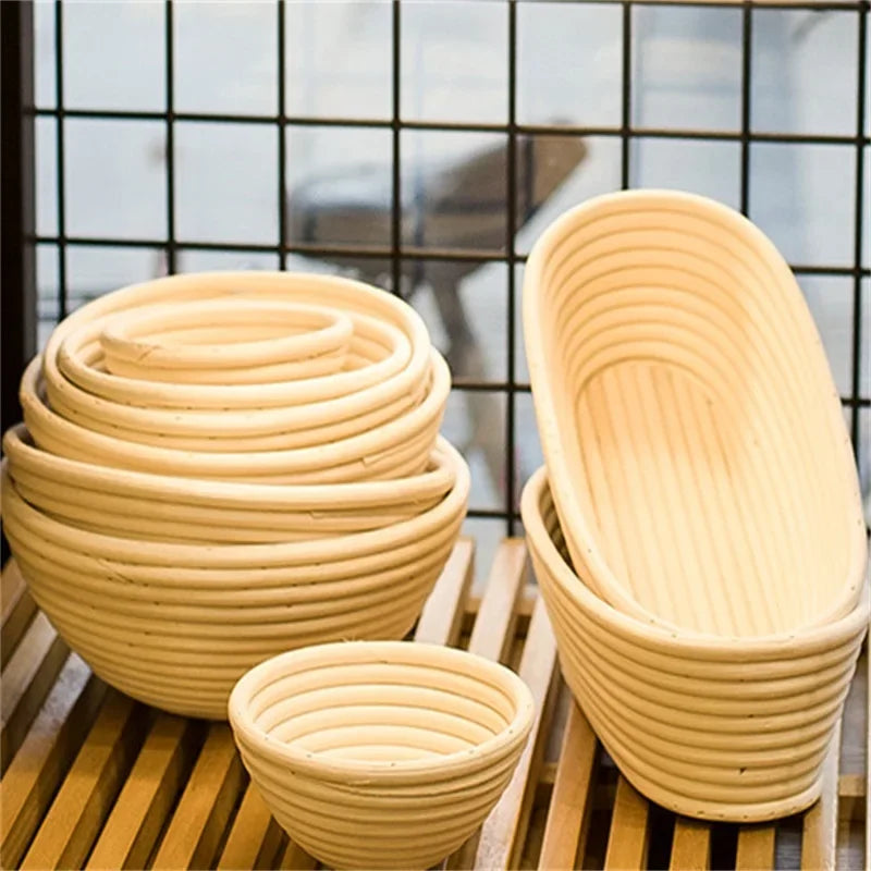 Eco-Friendly Indonesian Rattan Woven Fermentation Bread Basket Baking & Pastry Tool