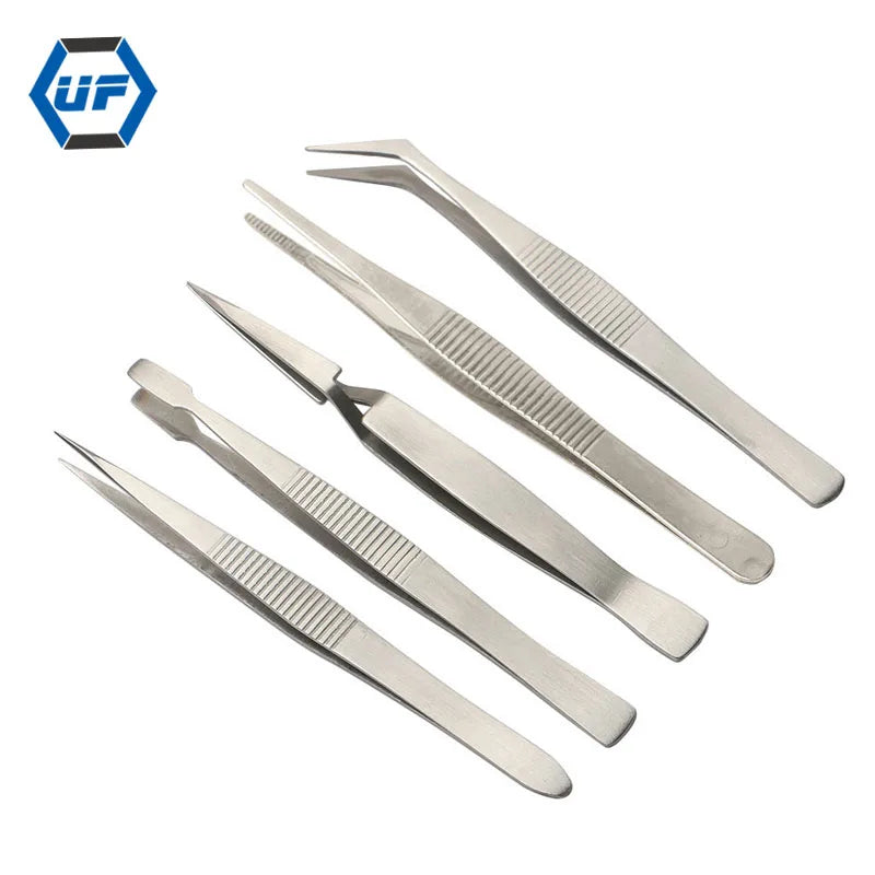 5 in 1 Electronic Tweezers Set Anti-skid Anti-static Repair Picking Mounting Tool Mobilelaptop Repair Tools