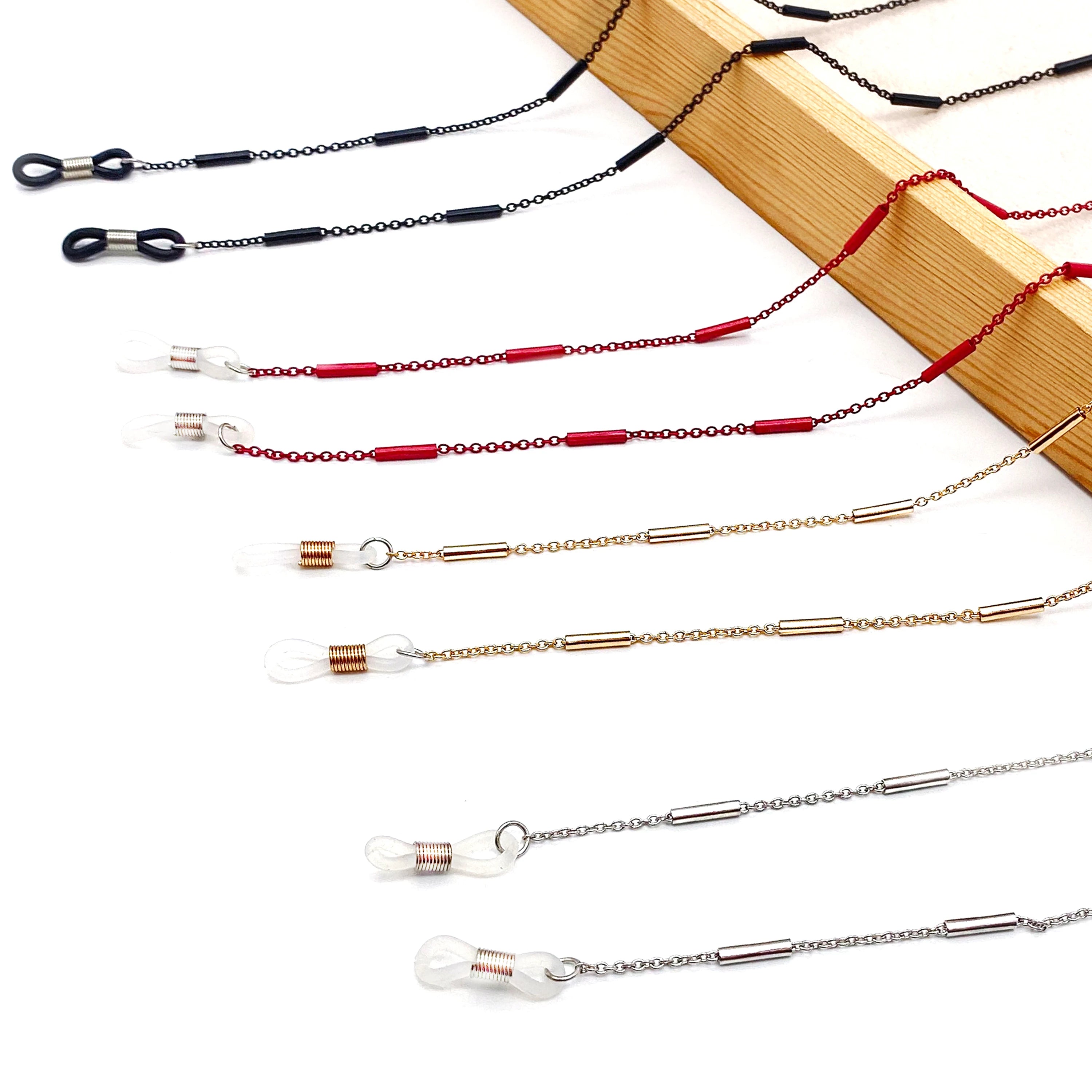Best Selling Copper Sunglasses Holder with Eyeglass Cords Necklace Chain Premium Eyeglasses Parts
