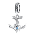 925 Sterling Silver Retro Boat Anchor Pendant Charms Fit Bracelet DIY Silver Beads Women Fashion Jewelry Accessories SCC2401