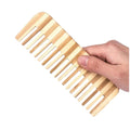 Factory Price Custom Logo Wide Tooth Hair Comb Natural Bamboo Wood Foldable Paddle Cushion Vent for Easy Hair Detangling